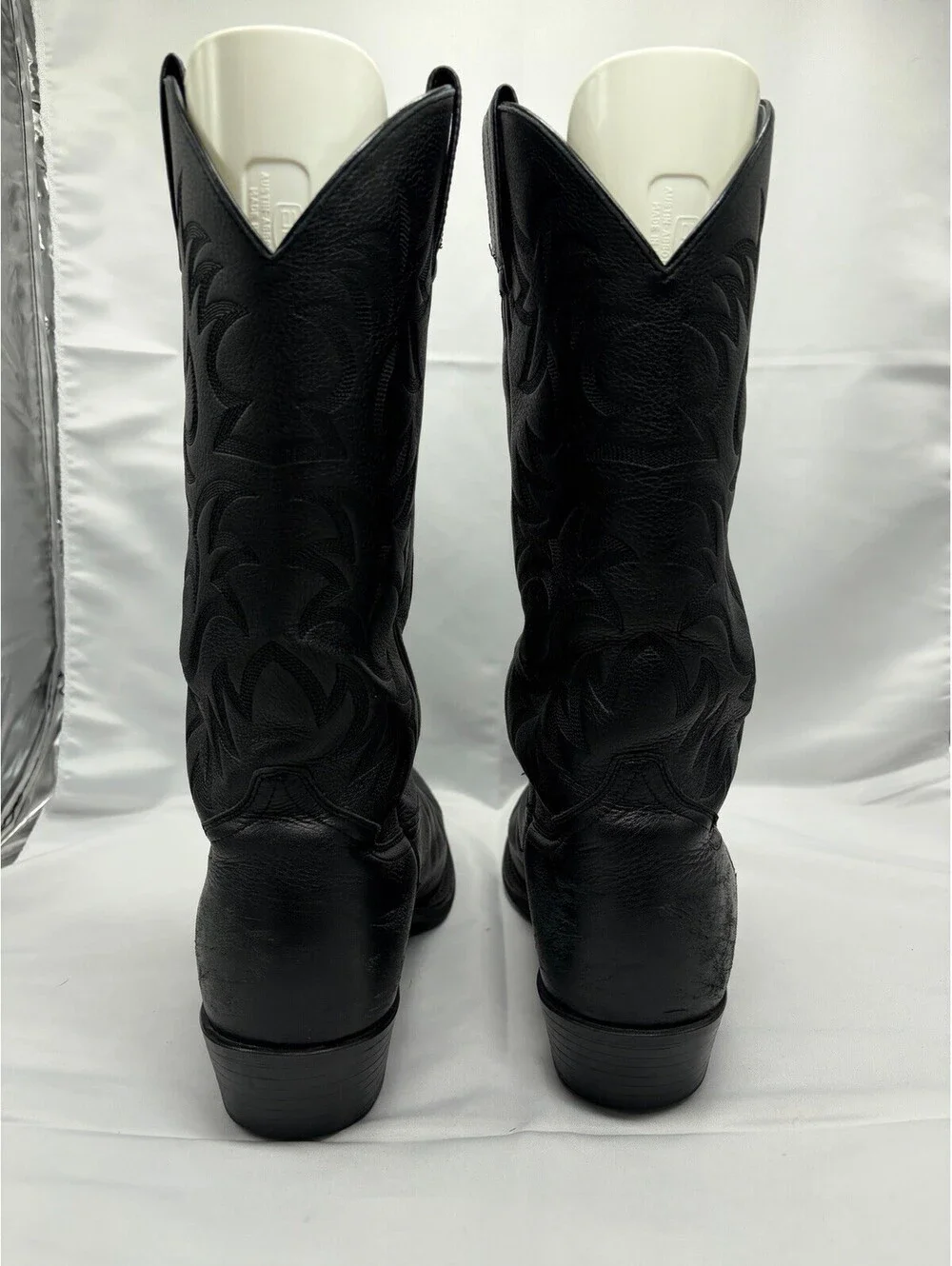 Ariat Heritage R Toe Black Leather Cowboy Boots Men’s 12 D 10002218